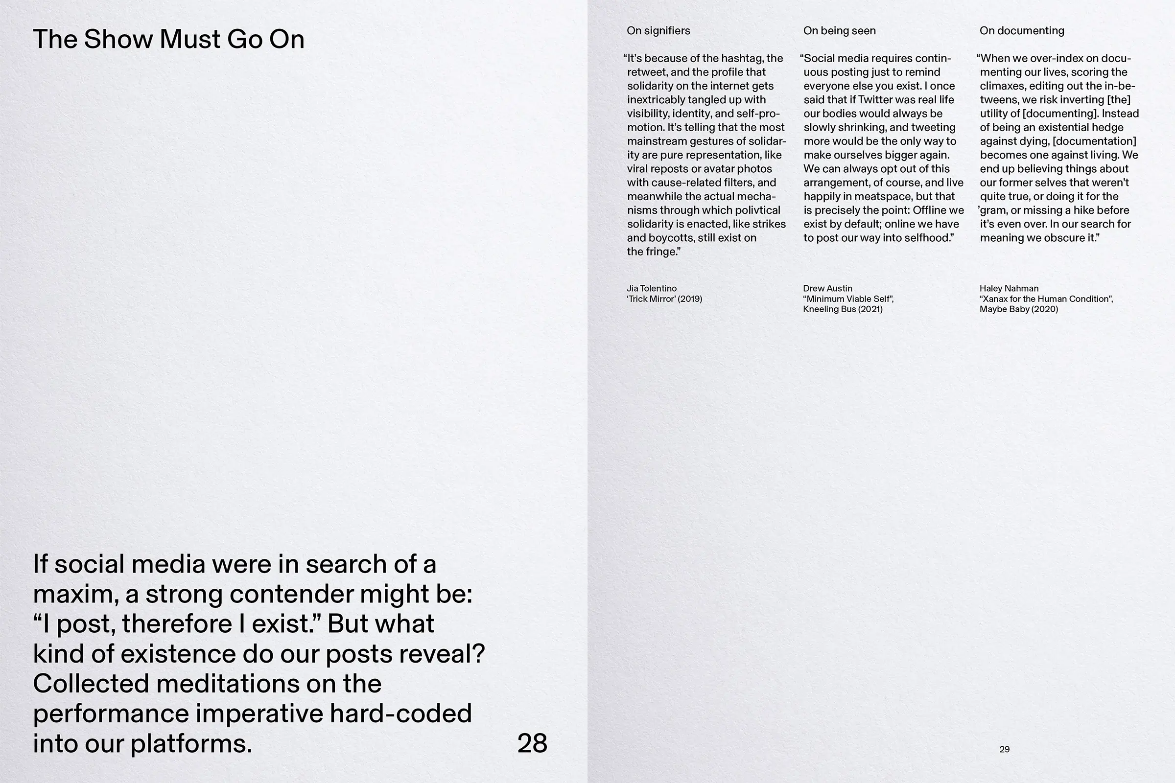 Third page spread of the zine