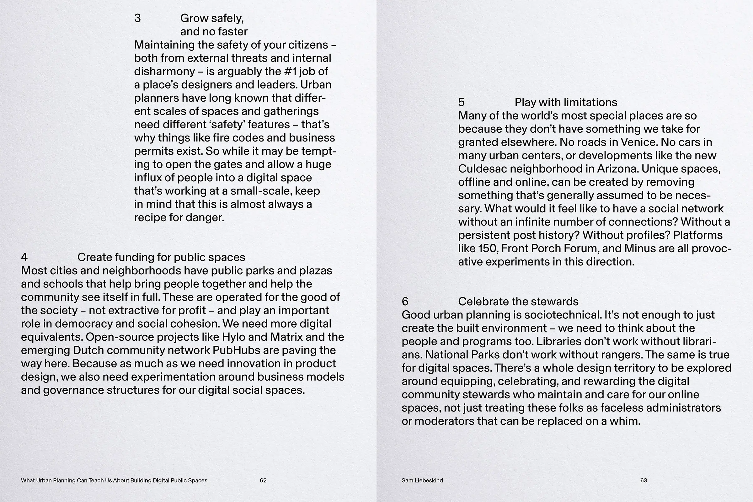 Seventh page spread of the zine